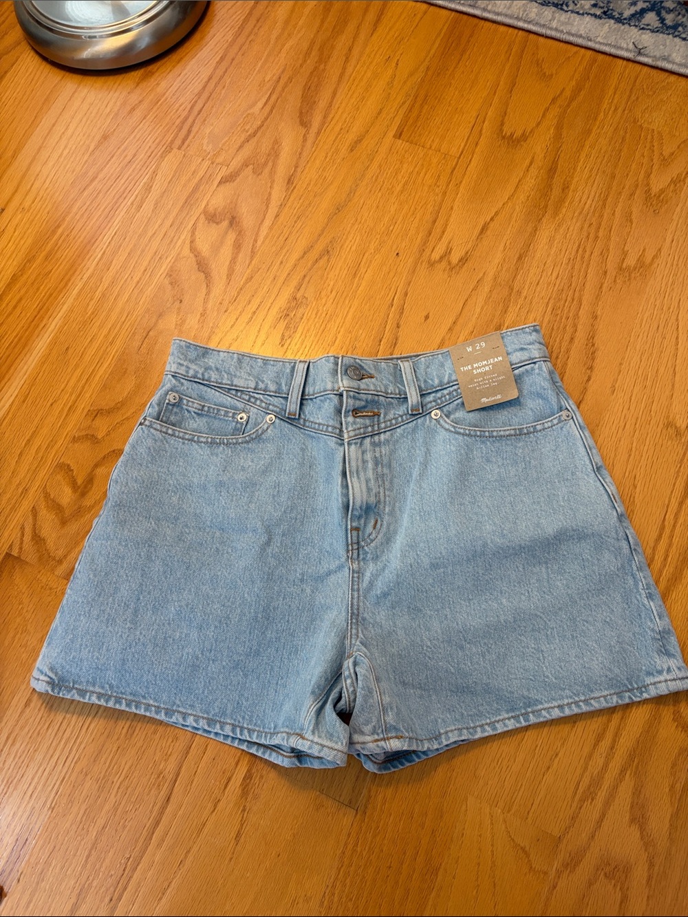 Madewell The Momjean Short size 29 NWT light wash
